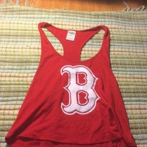 PINK Red Sox crop top